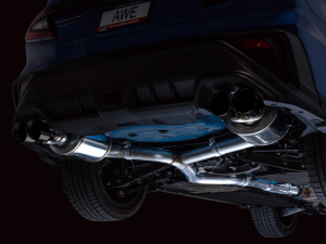 Subaru WRX Performance Exhaust - AWE Tuning - Cat Back Touring - Diamond Black - `22-`27